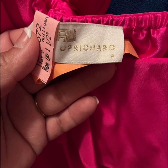 Amanda Uprichard Ruffle Hot Pink Silk Dress - Picture 7 of 8